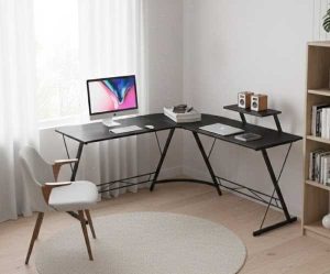 Escritorio en forma de L, escritorio, escritorio gamer, escritorio oficina, escritorio esquinero, escritorio